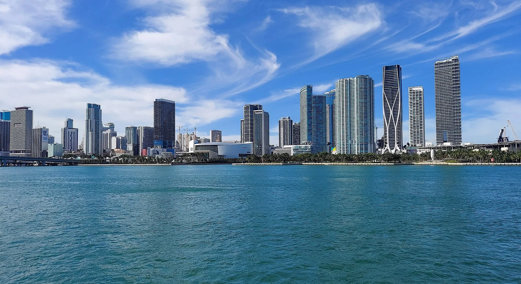 Miami, Florida, viewed from the harbor