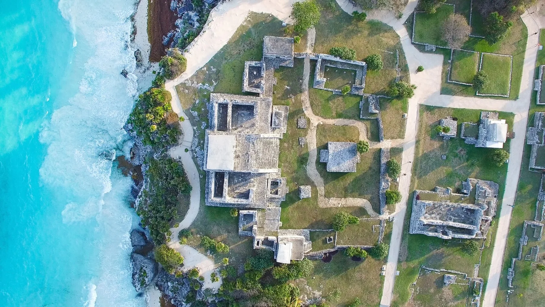 The Tulum archaeological site on Mexico’s Caribbean coast